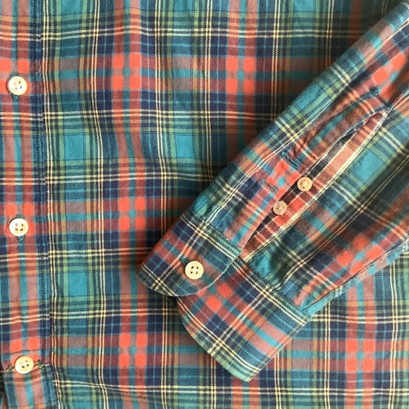 PAUL SMITH 100% Organic Cotton Plaid Button Down Shirt - Picture 4 of 6